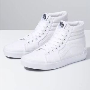 Vans SK8-Hi True White High-Top Sneakers - Men's 5 / Women's 6.5